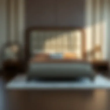 Luxurious Upholstered Bed Luxurious upholstered bed with plush headboard