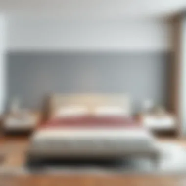 Minimalist Bed Design Minimalist bed design with sleek lines and neutral colors