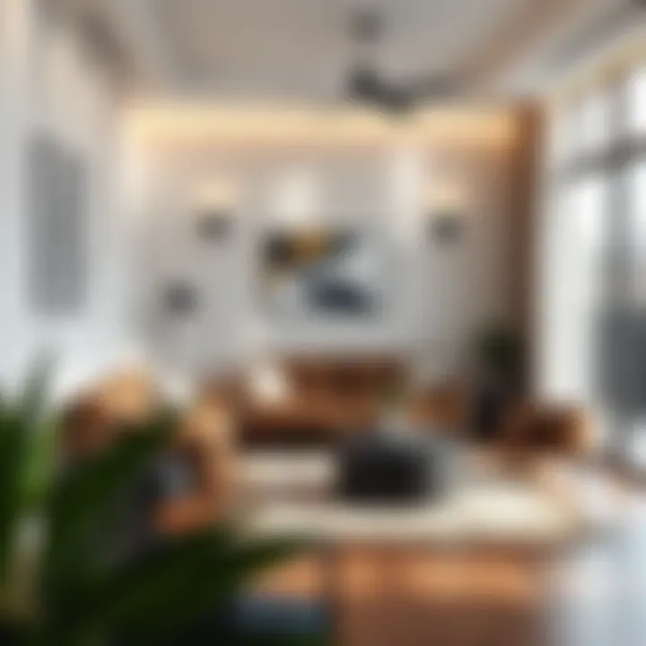 Stylish interior design for two-person living area