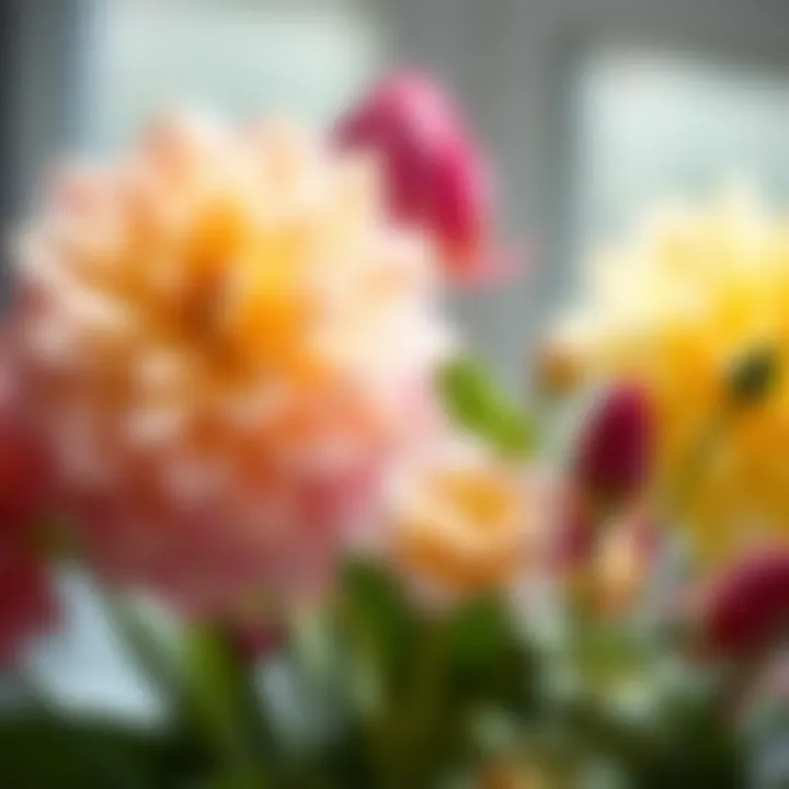 A close-up of unique flower types showcasing their beauty