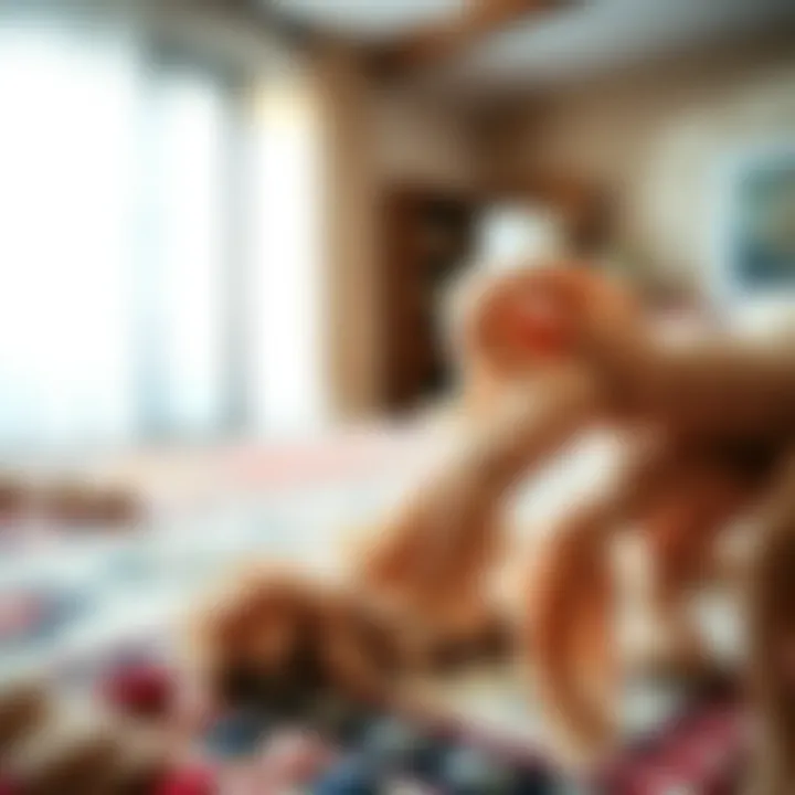 Close-up of unique tassel rug patterns