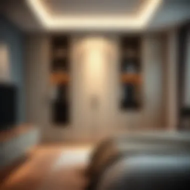 Innovative Built-in Wardrobe Design Sleek modern built-in wardrobe design showcasing space-saving features