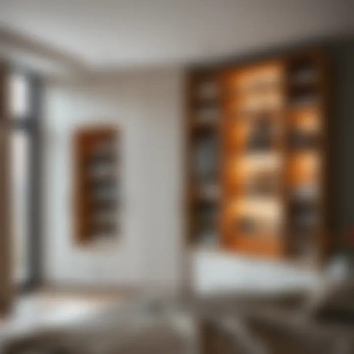 Smart Storage Solutions in Built-in Wardrobes Stylish built-in wardrobe with integrated lighting and smart storage solutions