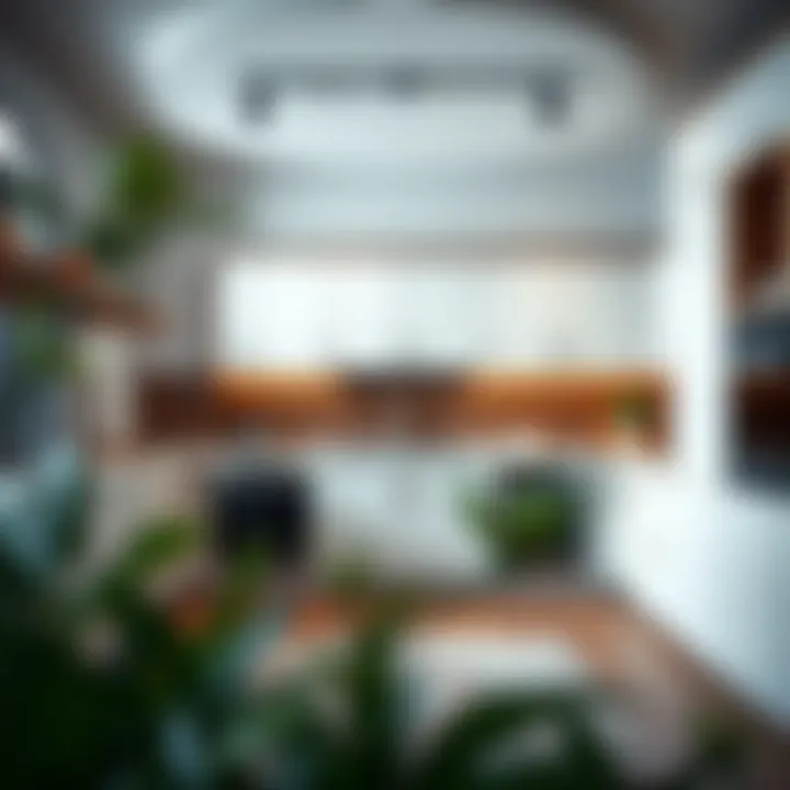 Variety of materials used in kitchen cabinet designs