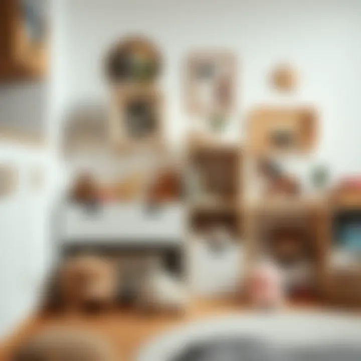 Variety of toy storage options in a market