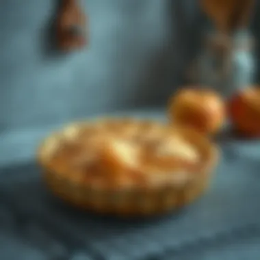 Freshly baked vegan apple pie cooling on a rack