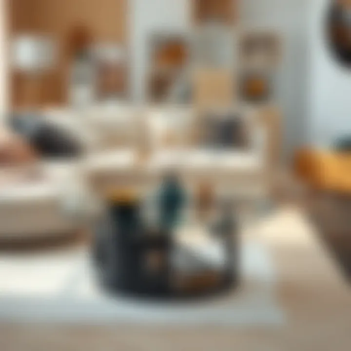 Versatile glass coffee table adapted to different interior styles