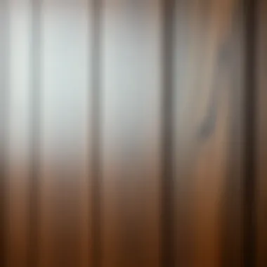 Close-up of wooden texture wallpaper accent wall