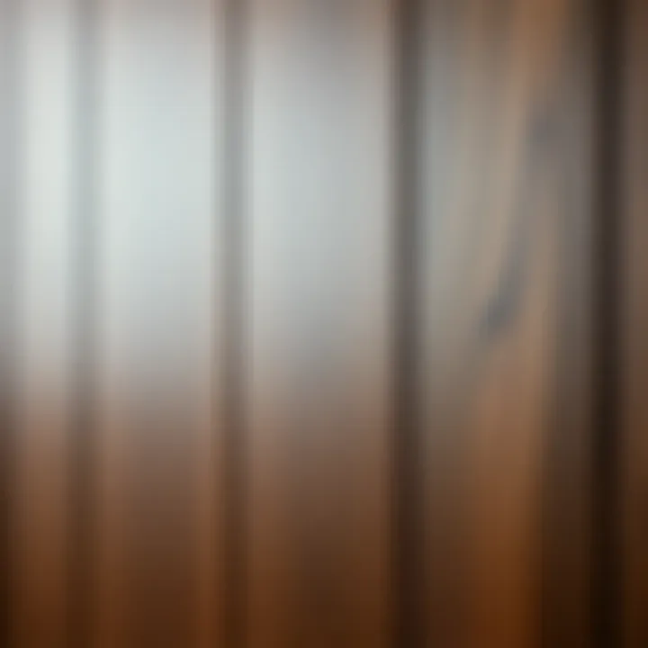 Close-up of wooden texture wallpaper accent wall