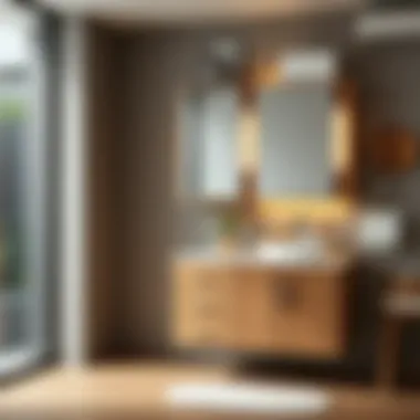 Elegant Wooden Bathroom Cabinet Elegant wooden bathroom cabinet showcasing modern design