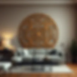 Elegant wooden wall art showcasing intricate designs