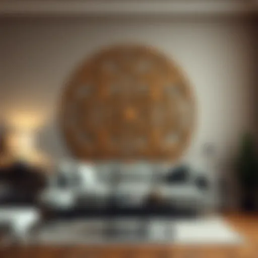 Elegant wooden wall art showcasing intricate designs