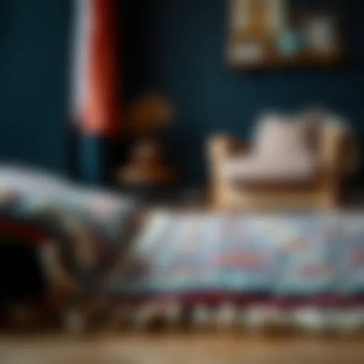 Intricate Patterns of Handwoven Wool Rugs A vibrant wool rug showcasing intricate patterns