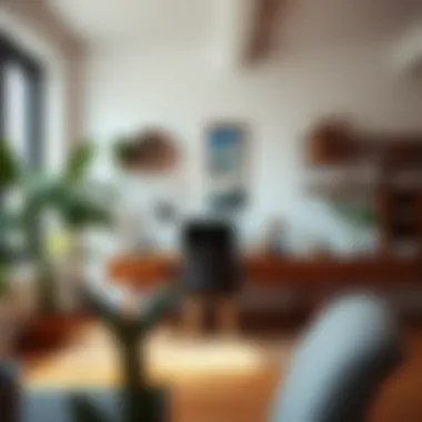 Inspiring Workspace with Wooden Decor Inspiring workspace featuring wooden decor elements