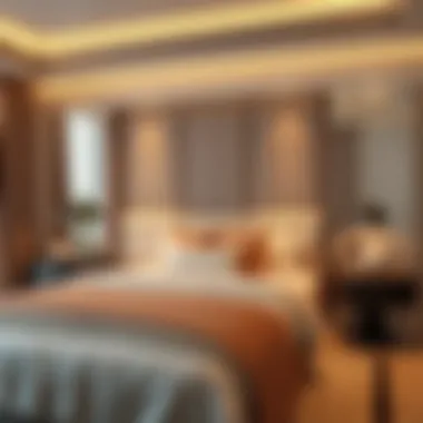 Elegant single bed headboard design in a modern bedroom