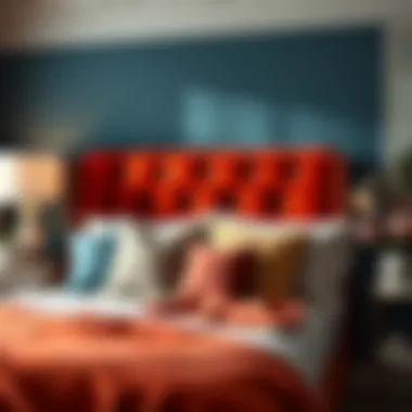 Stylish color combinations for single bed headboards