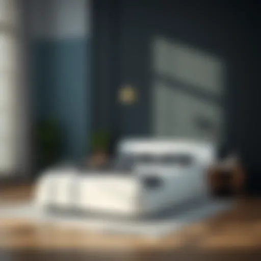 Single bed base model showcasing modern design