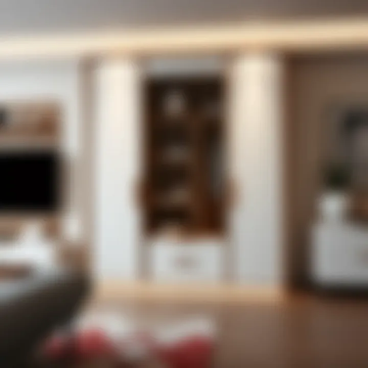 Sleek modern wardrobe design with clean lines