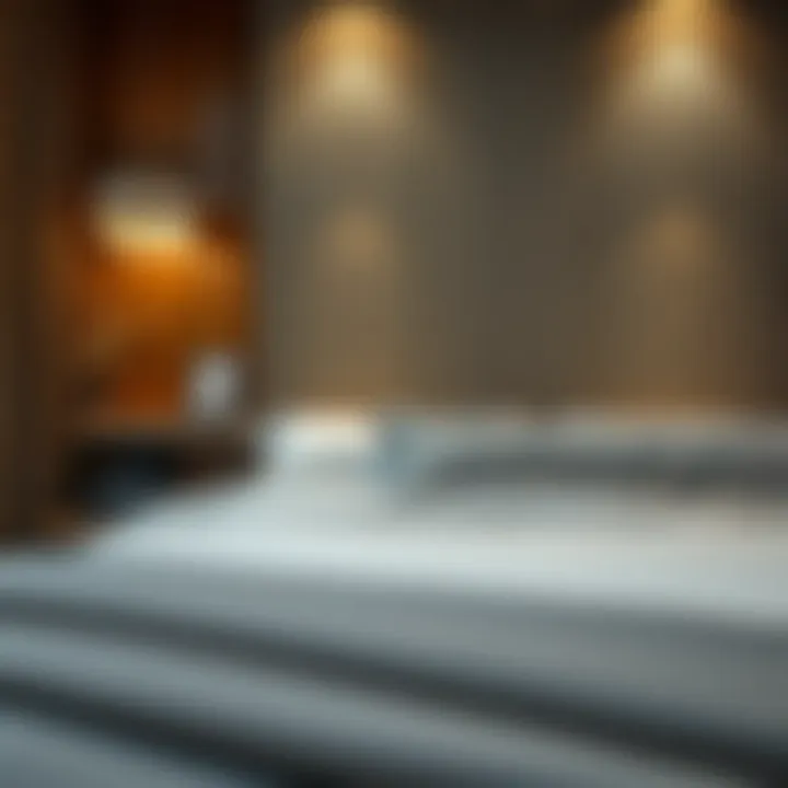 Textured cross-stitch techniques adding depth to bedroom decor