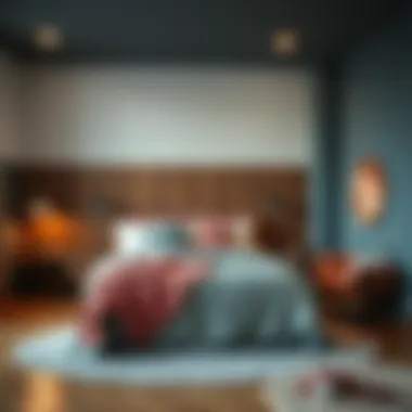 Cozy Color Combinations Cozy bedroom with a blend of colors and textures