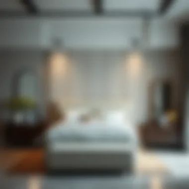 Elegant bedroom furniture set showcasing a modern design