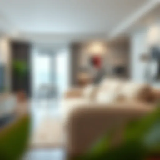 Stylish teddy sofa in a modern living room