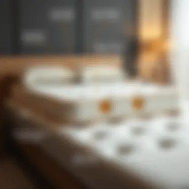 Ergonomic Mattress Features Diagram illustrating ergonomic mattress design with holes