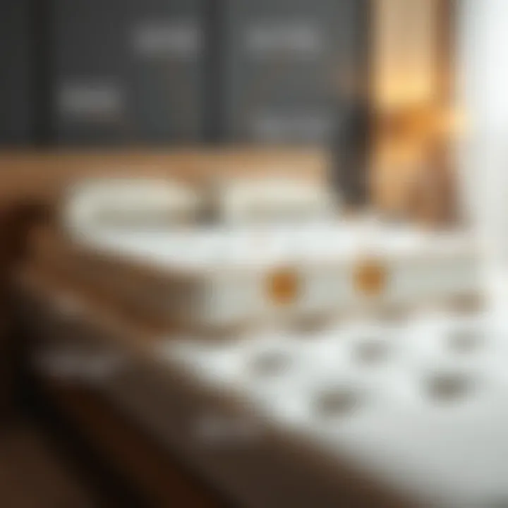 Ergonomic Mattress Features Diagram illustrating ergonomic mattress design with holes