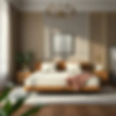 Elegant bedroom setting with a Yataş mattress