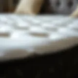 Texture of Yataş Firm Mattress Close-up of a firm mattress texture