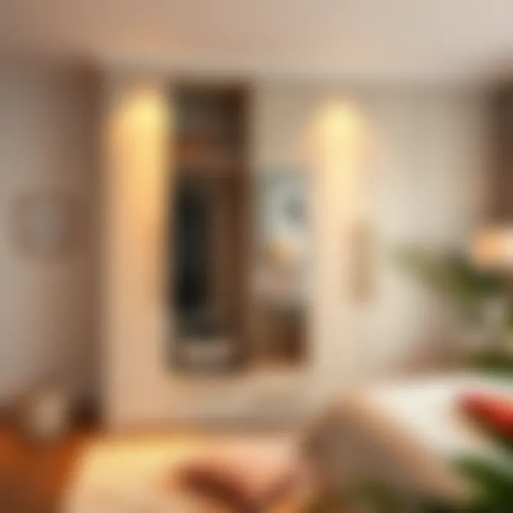 Elegant modern wardrobe design showcasing functionality