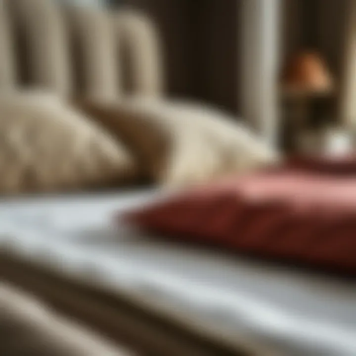 Close-up of high-quality materials used in Yataş beds