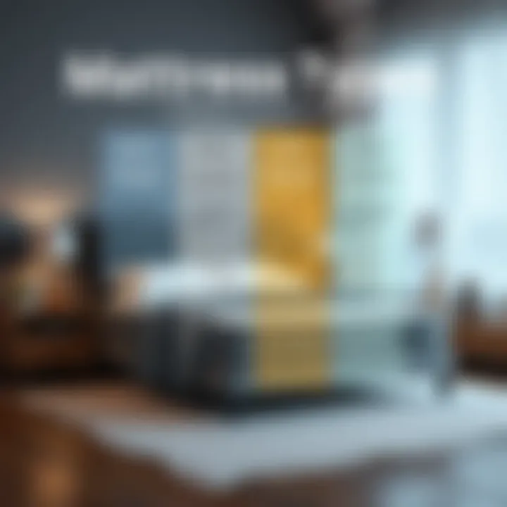 Comparative infographic of mattress types