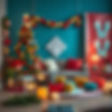 Colorful and harmonious color combinations for tree decorations