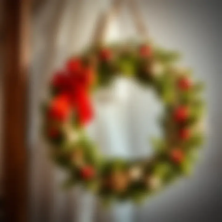 Sustainable Holiday Wreath Creative holiday wreath made from sustainable materials