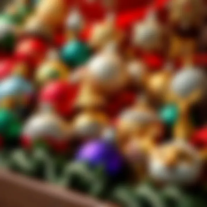 Diverse Ornament Collection Collection of diverse Christmas ornaments showcasing various styles