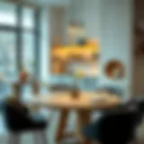 Elegant Round Kitchen Table Set Elegant round kitchen table set in a modern dining area