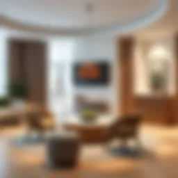 Elegant round single-color fiber model enhancing modern decor