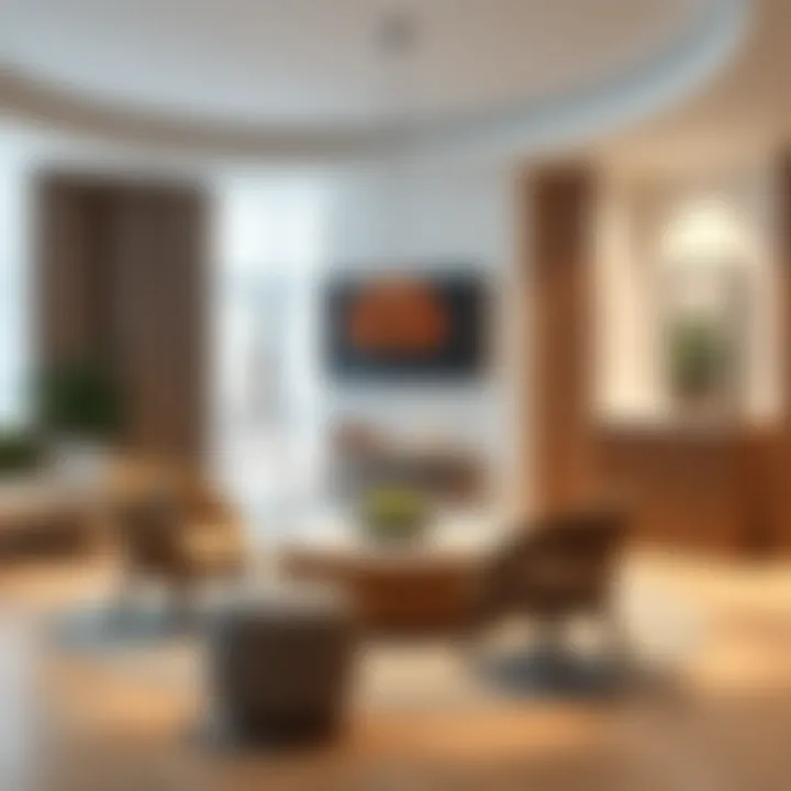 Elegant round single-color fiber model enhancing modern decor