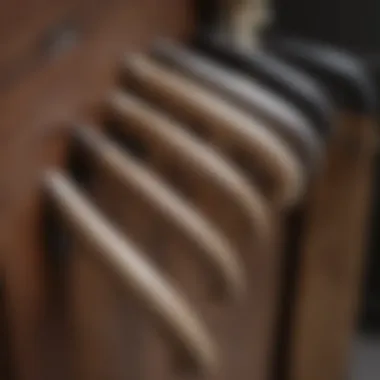 Close-up of Zara handles showcasing craftsmanship